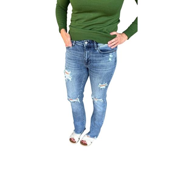 Judy Blue She's All that Midrise Jeans size 11/30  *L - Picture 1 of 4